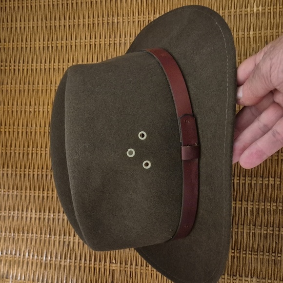 Country Gentleman Brown Lite Felt 100% Wool Fedora Hat Sz L Unisex - Picture 7 of 10